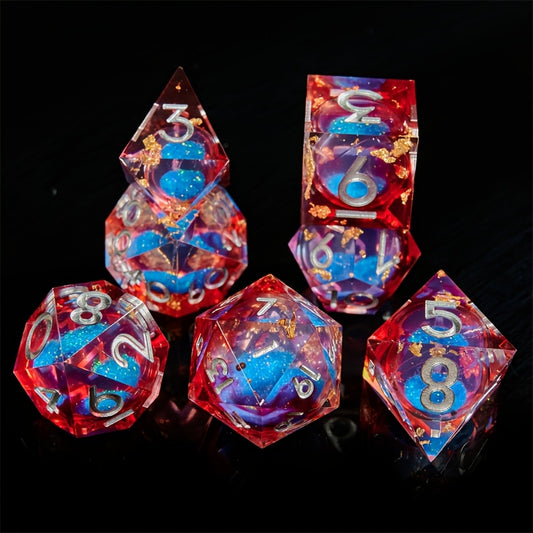 Liquid Core Dice Set - Quicksand Mystic Inferno