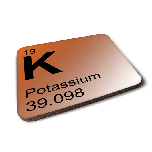 Potassium (K) - Periodic Table Element Coaster