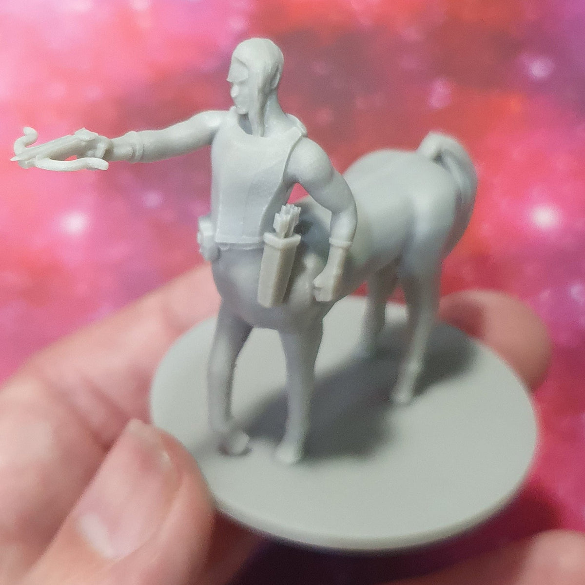 Printed Centaur Male Sorcerer with Crossbow miniature