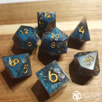 Space Debris - Handmade Resin Dice Set