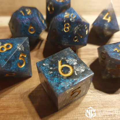 Space Debris - Handmade Resin Dice Set