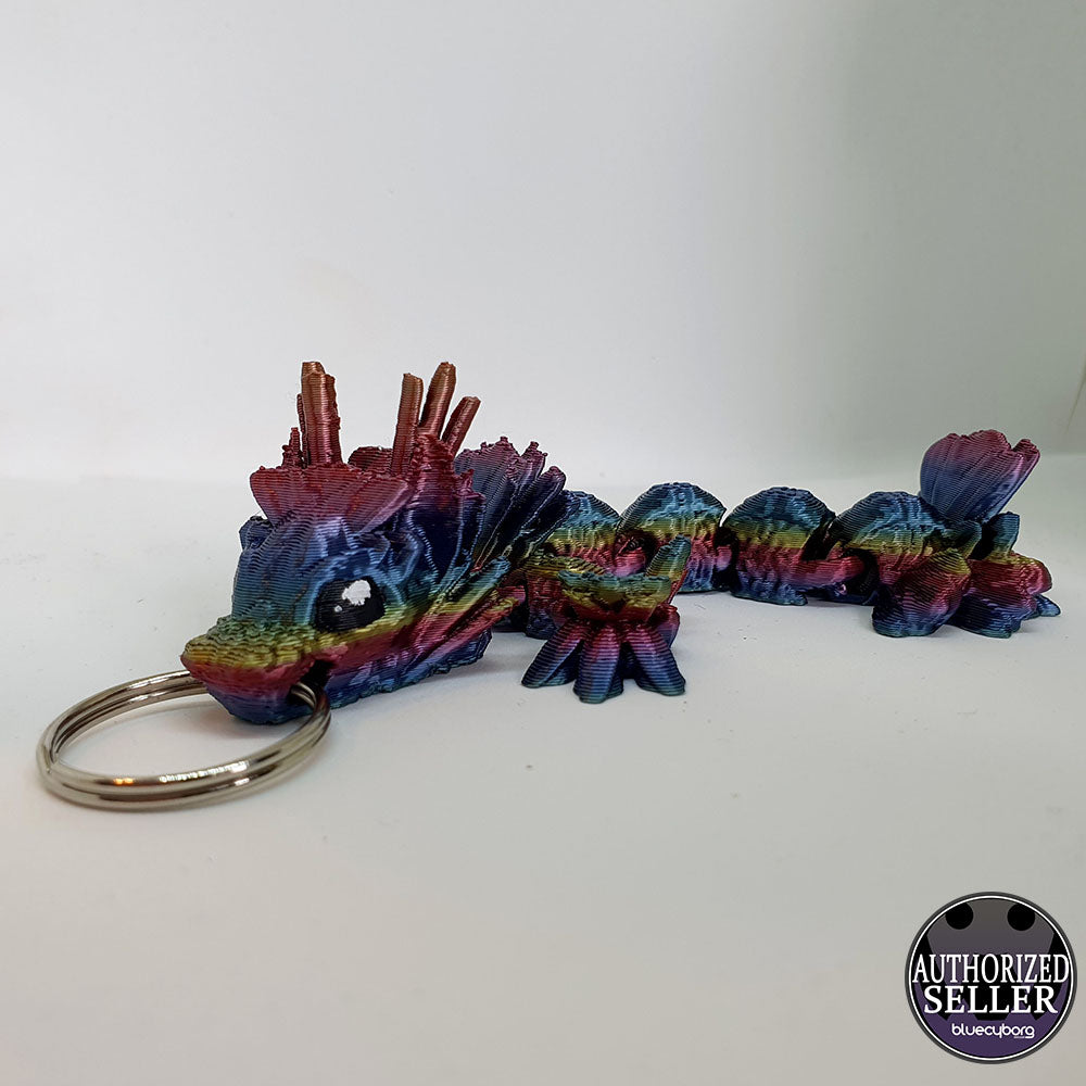 Sushi Rainbow Dragon Wyrmling Keychain
