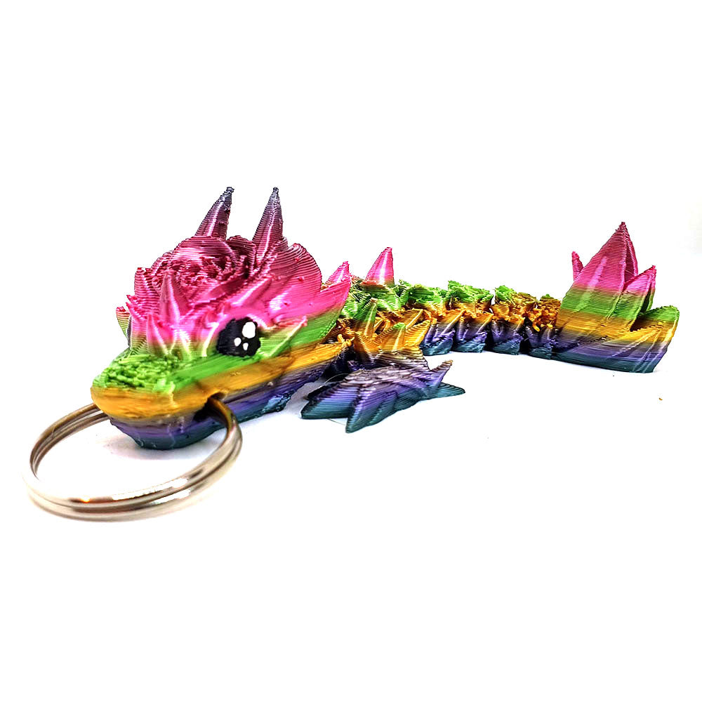 Rose Dragon Wyrmling Keychain Blind Bag