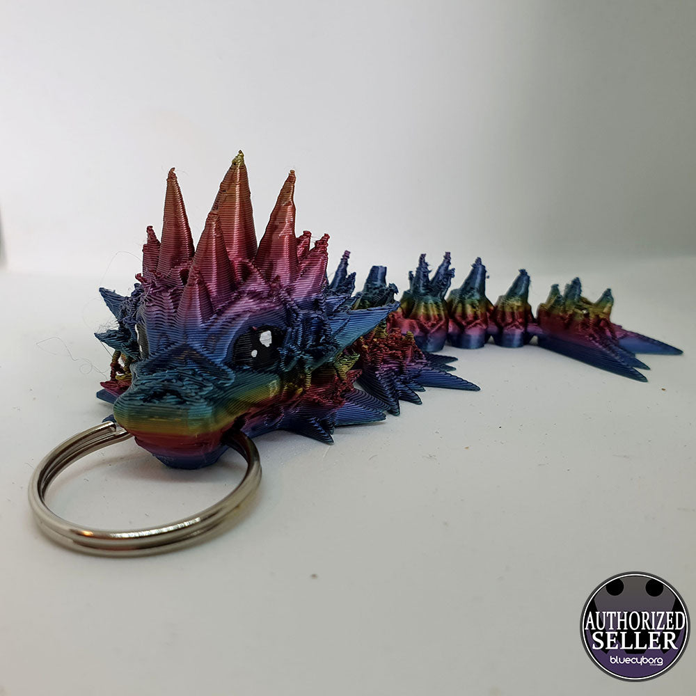 Void Sea Rainbow Dragon Wyrmling Keychain