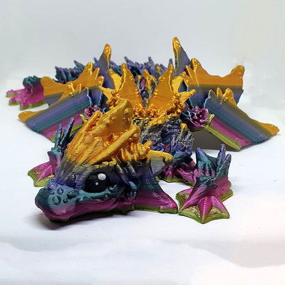 Ocean Articulated Baby Dragon - A Blind Bag