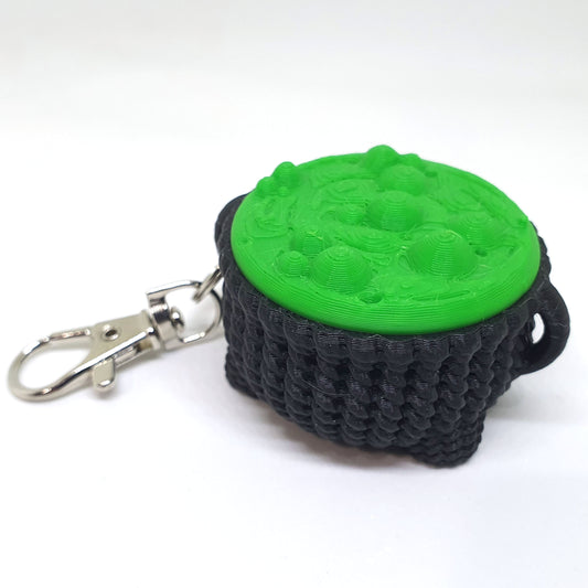 Crocheted Style Cauldron Keychain