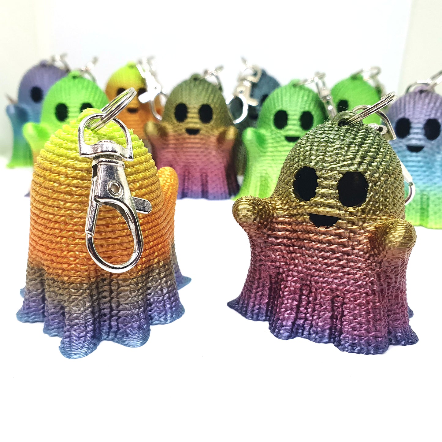 Cute Crocheted Style Ghost Keychain Blind Bag