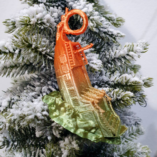 Sunken Pirate Ship Christmas Tree Ornament