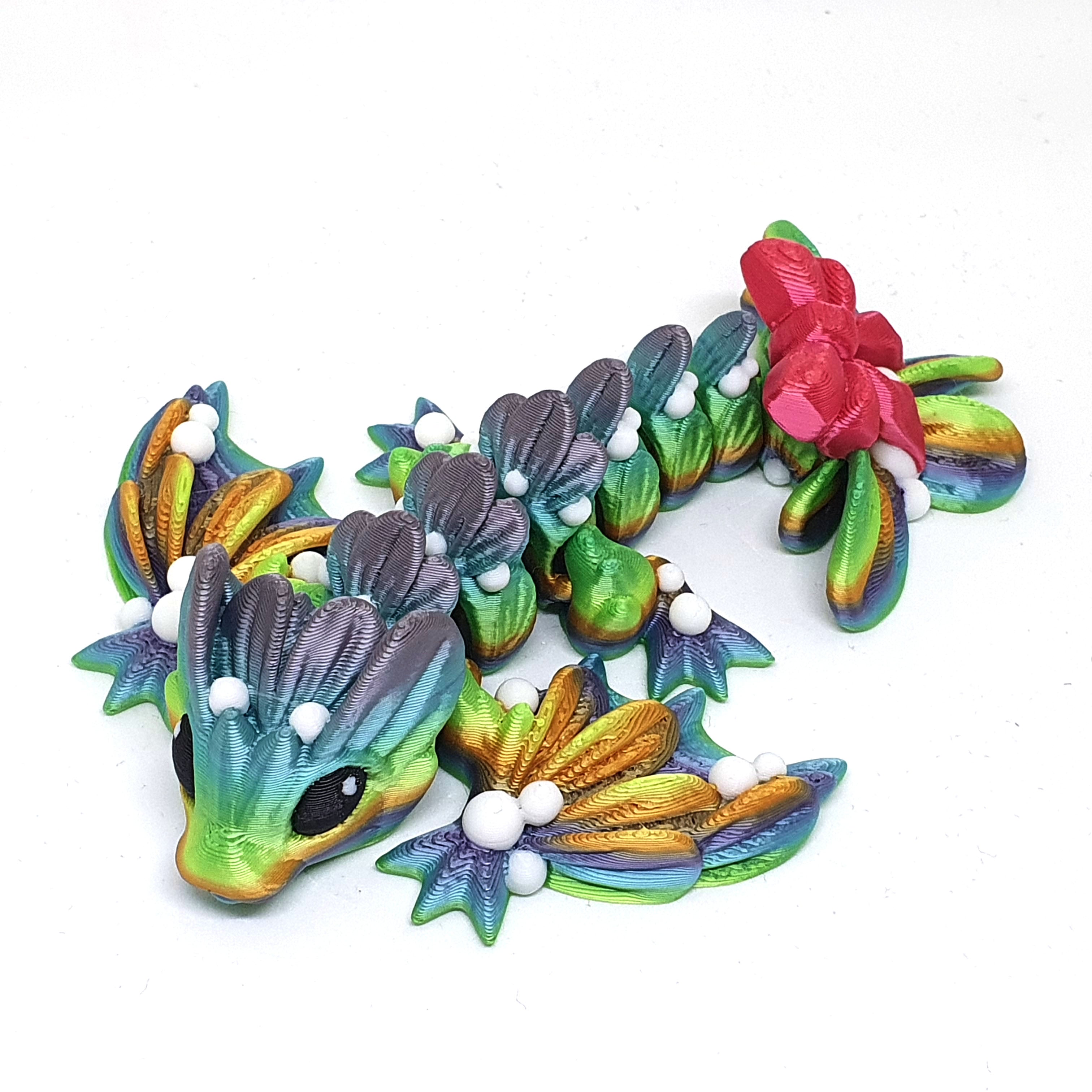 Mistletoe Wyvern Articulated Baby Dragon