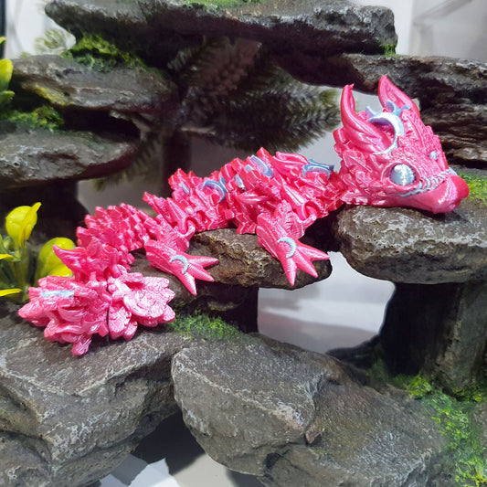 Lunar Articulated Baby Dragon - Pink Candy