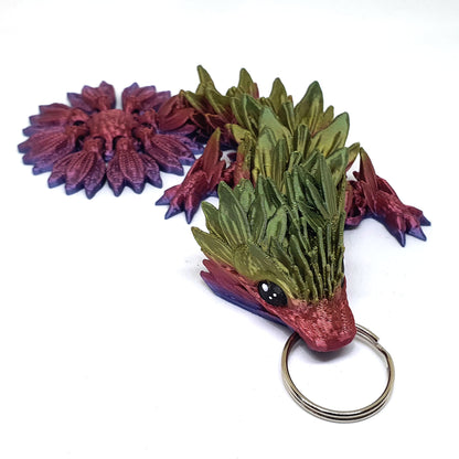 Sunflower Dragon Wyrmling Keychain Blind Bag