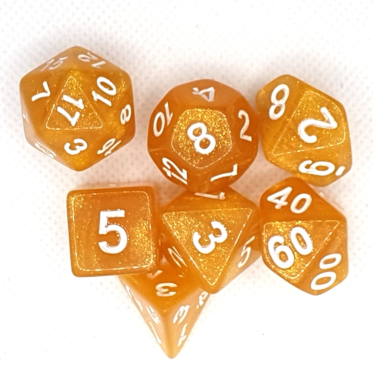 Shimmer Dice Set - Gold