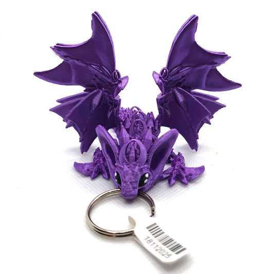 Night Wing Dragon Wyrmling Keychain Blind Bag