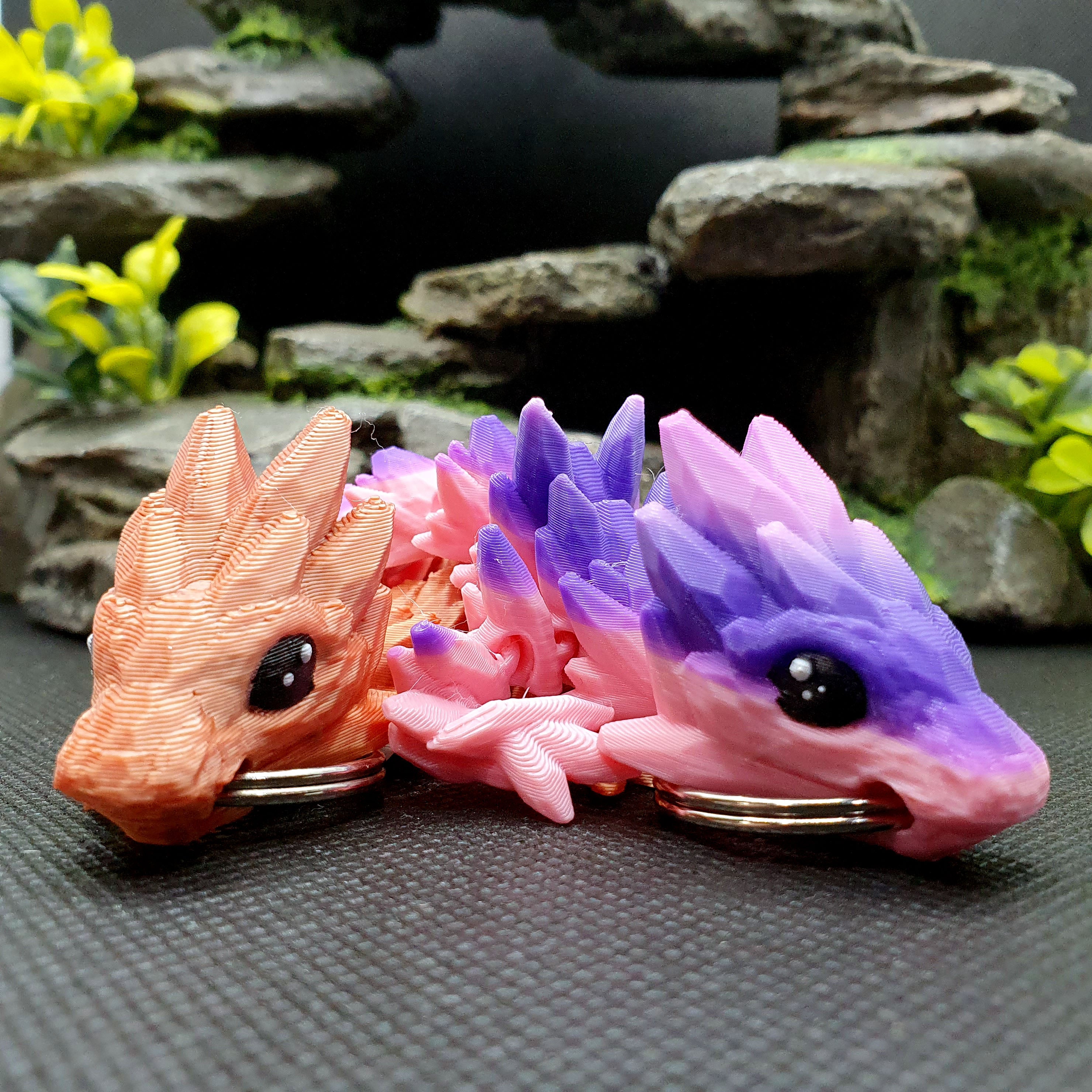 Gemstone Dragon Wyrmling Keychain Blind Bag