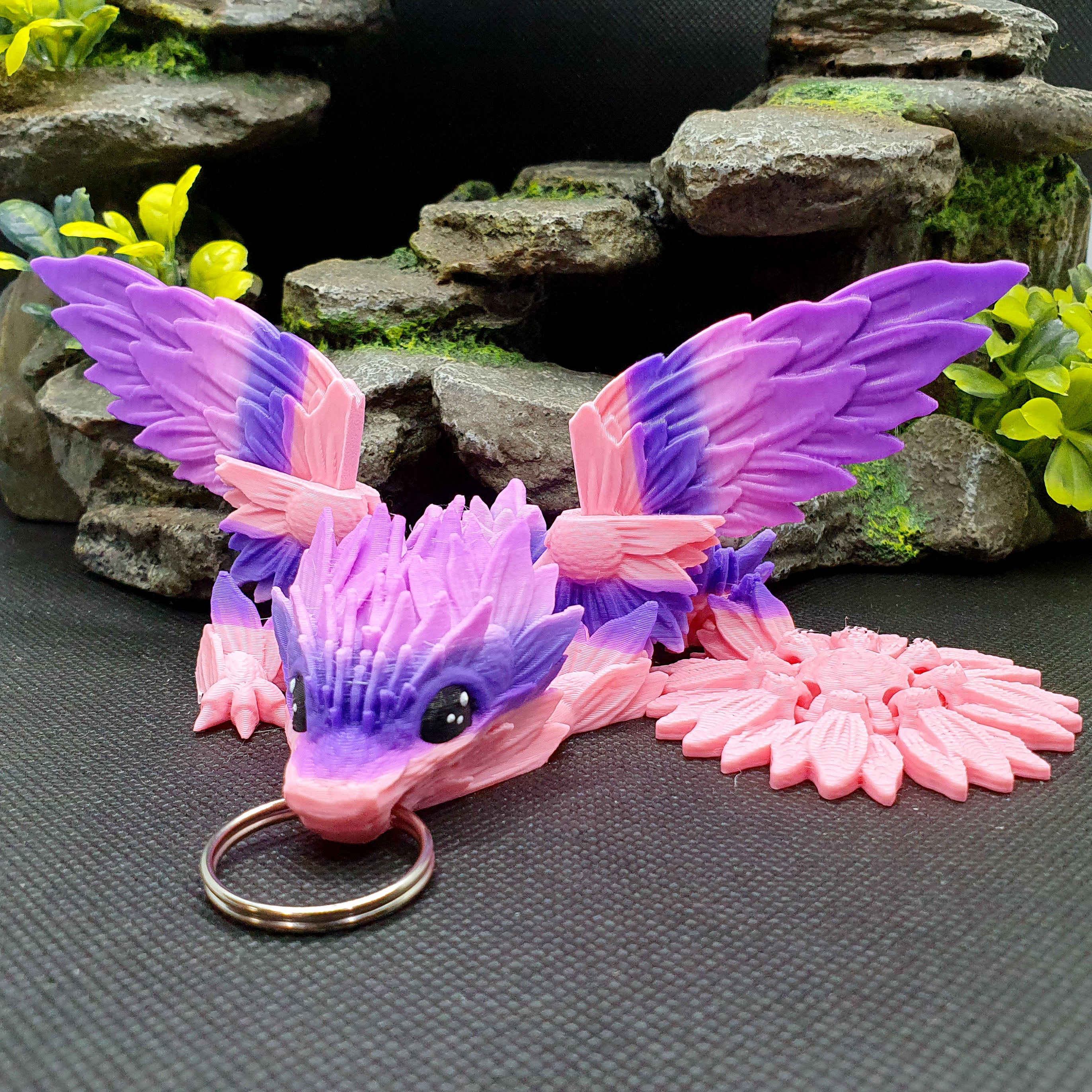 Sunflower Wing Dragon Wyrmling Keychain Blind Bag