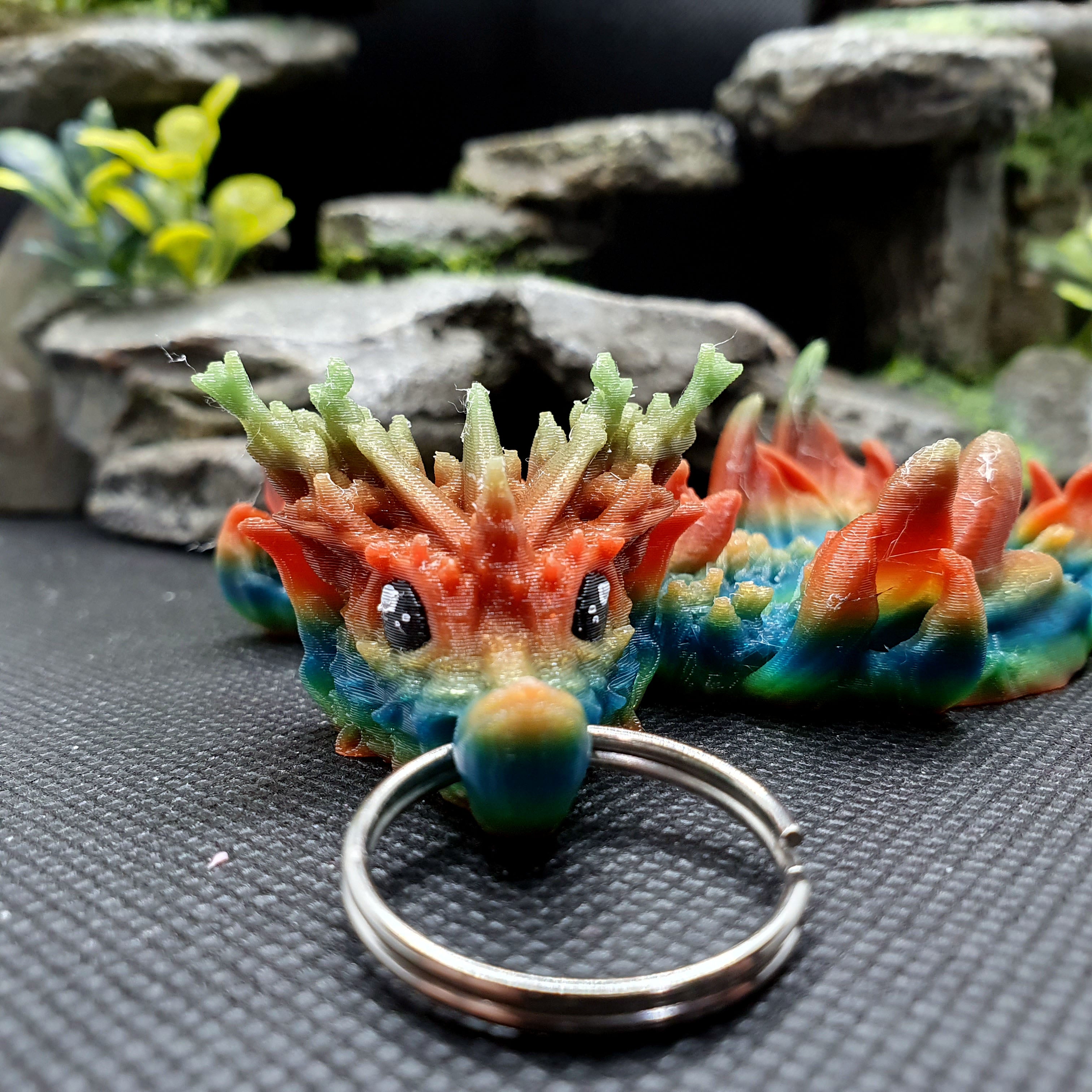 Coral Reef Dragon Wyrmling Keychain Blind Bag