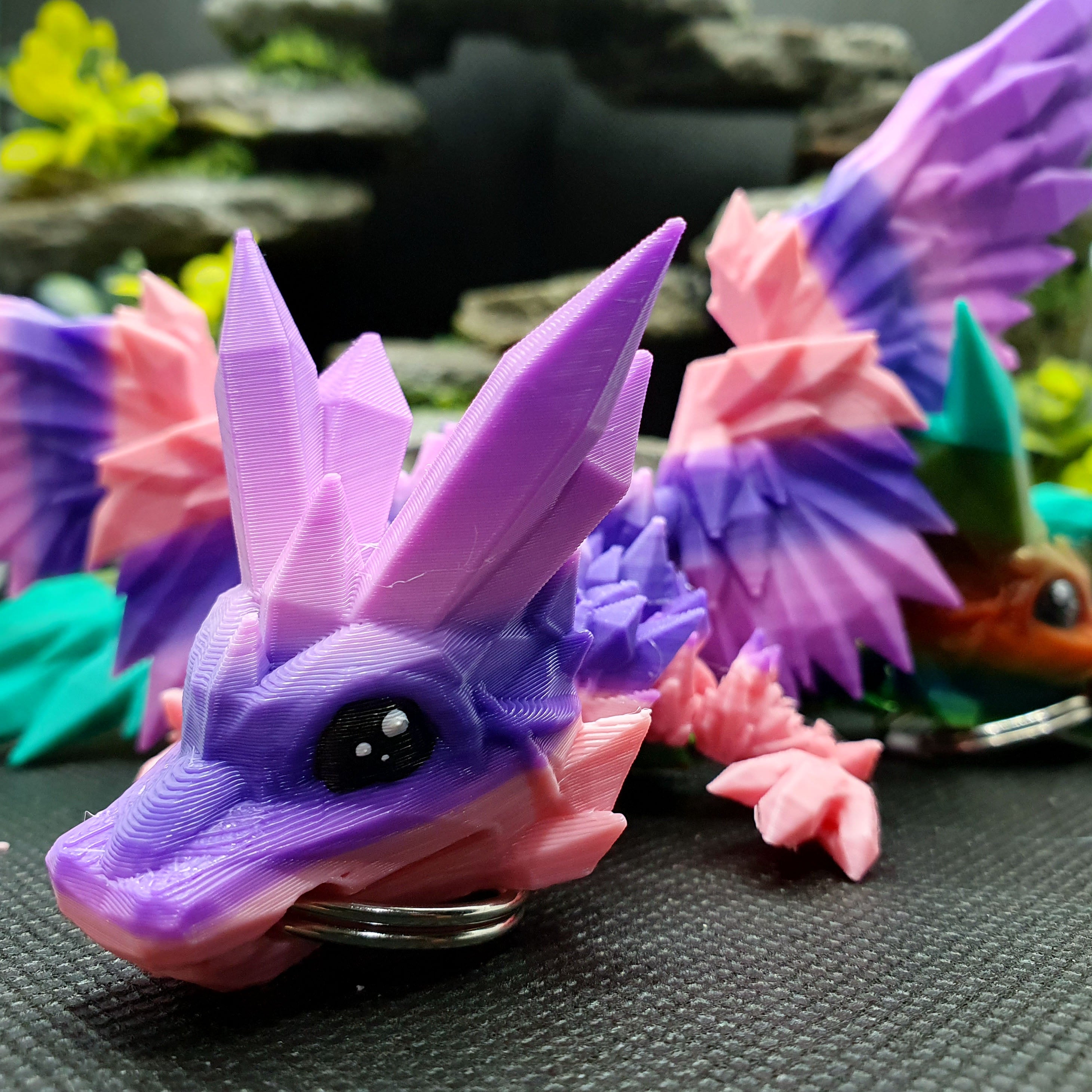 Crystal Wing Dragon Wyrmling Keychain Blind Bag