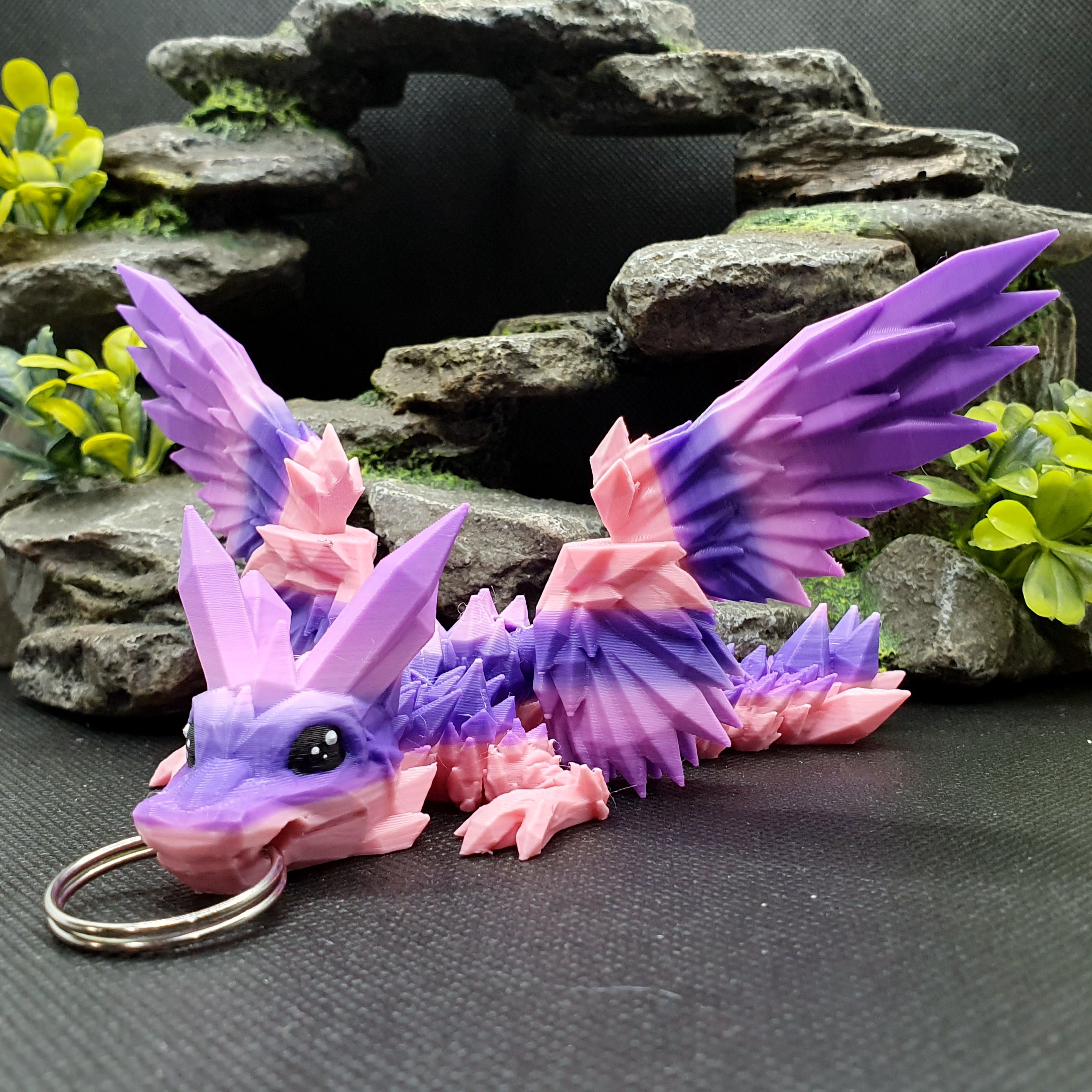 Crystal Wing Dragon Wyrmling Keychain Blind Bag
