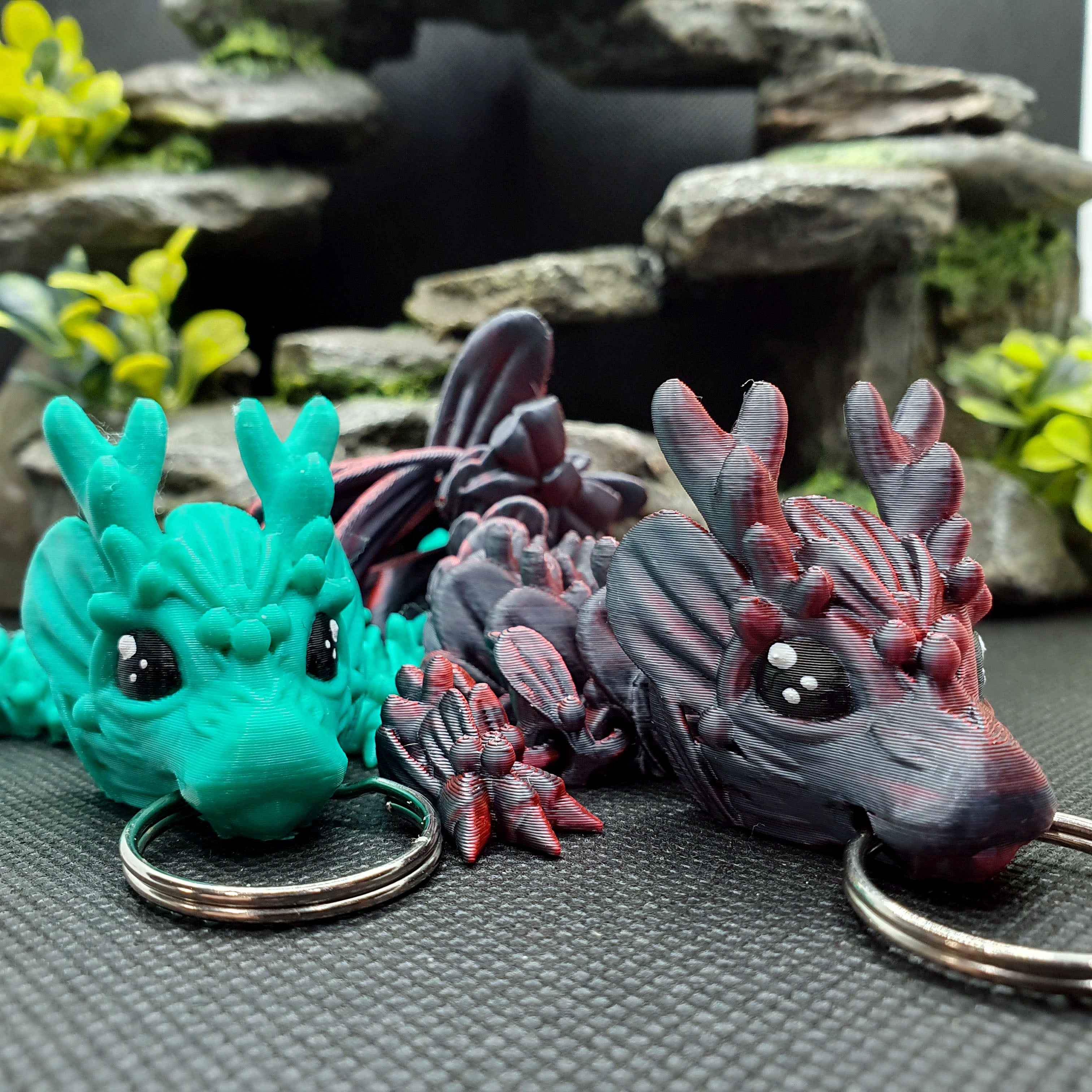 Mistletoe Dragon Wyrmling Keychain Blind Bag