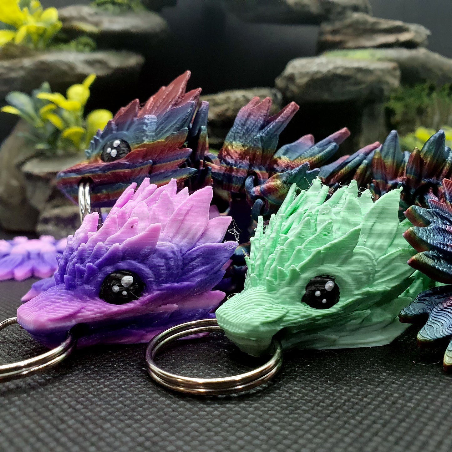 Sunflower Dragon Wyrmling Keychain Blind Bag