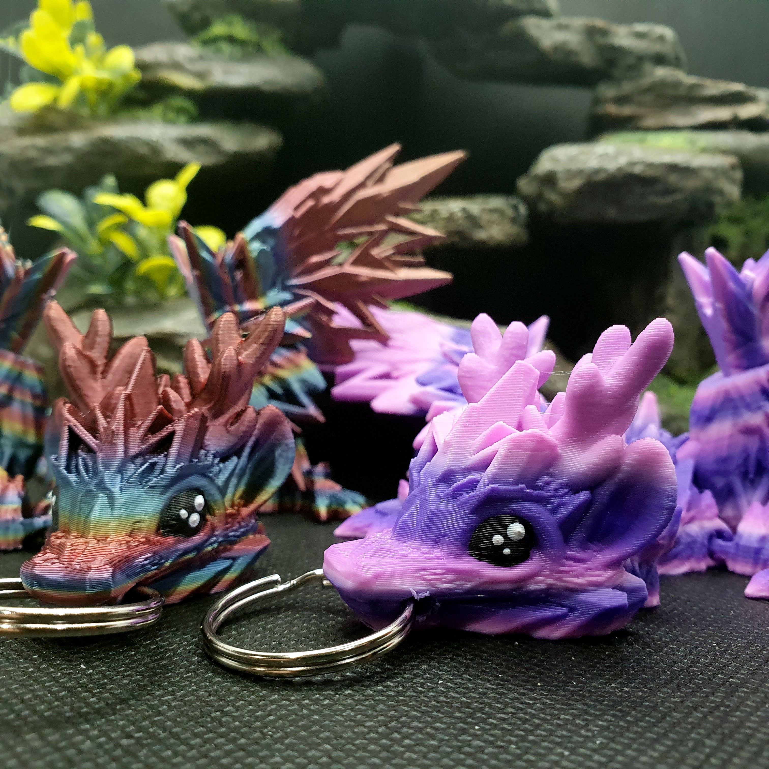 Winter Wing Dragon Wyrmling Keychain Blind Bag
