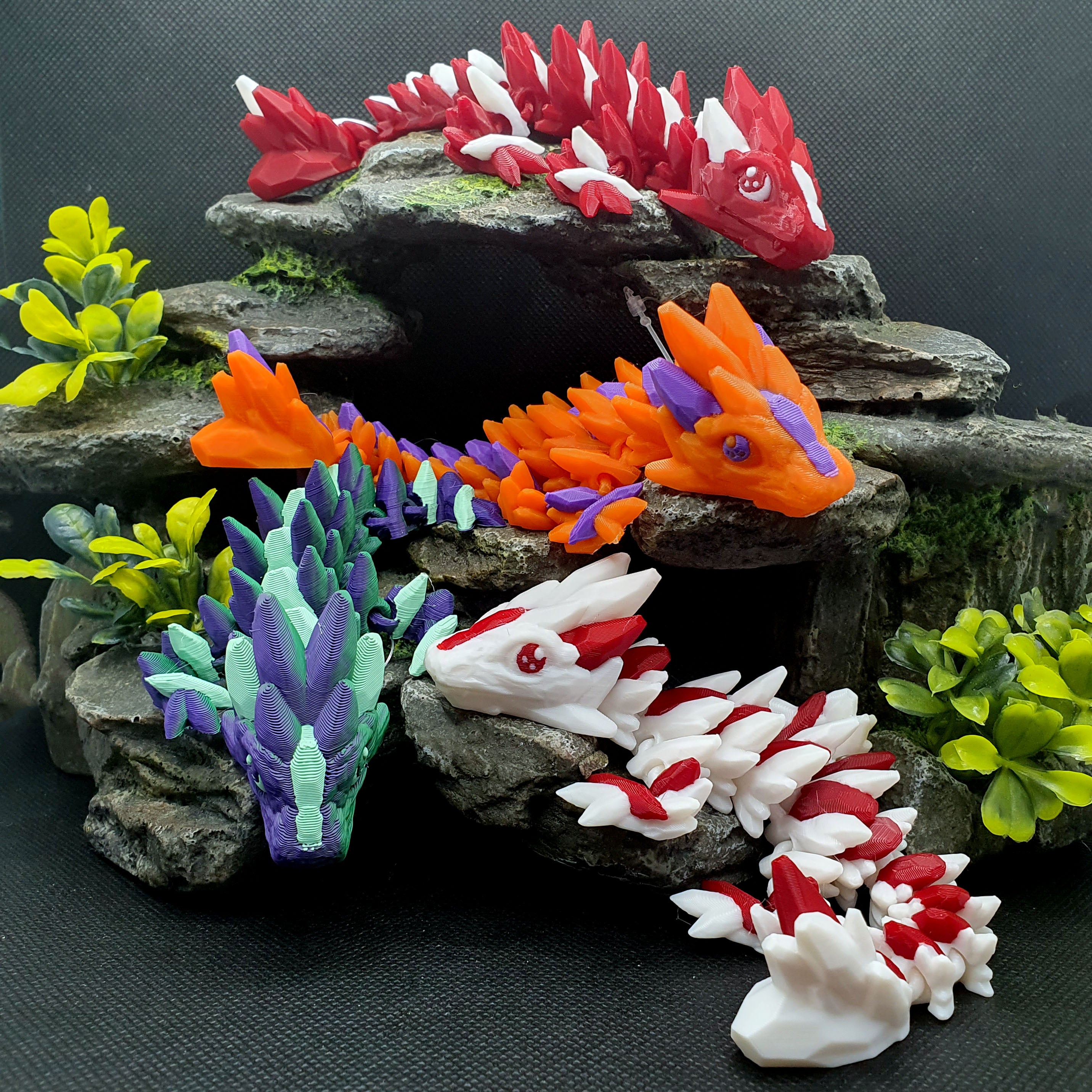 Gemstone Articulated Baby Dragon - A Blind Bag