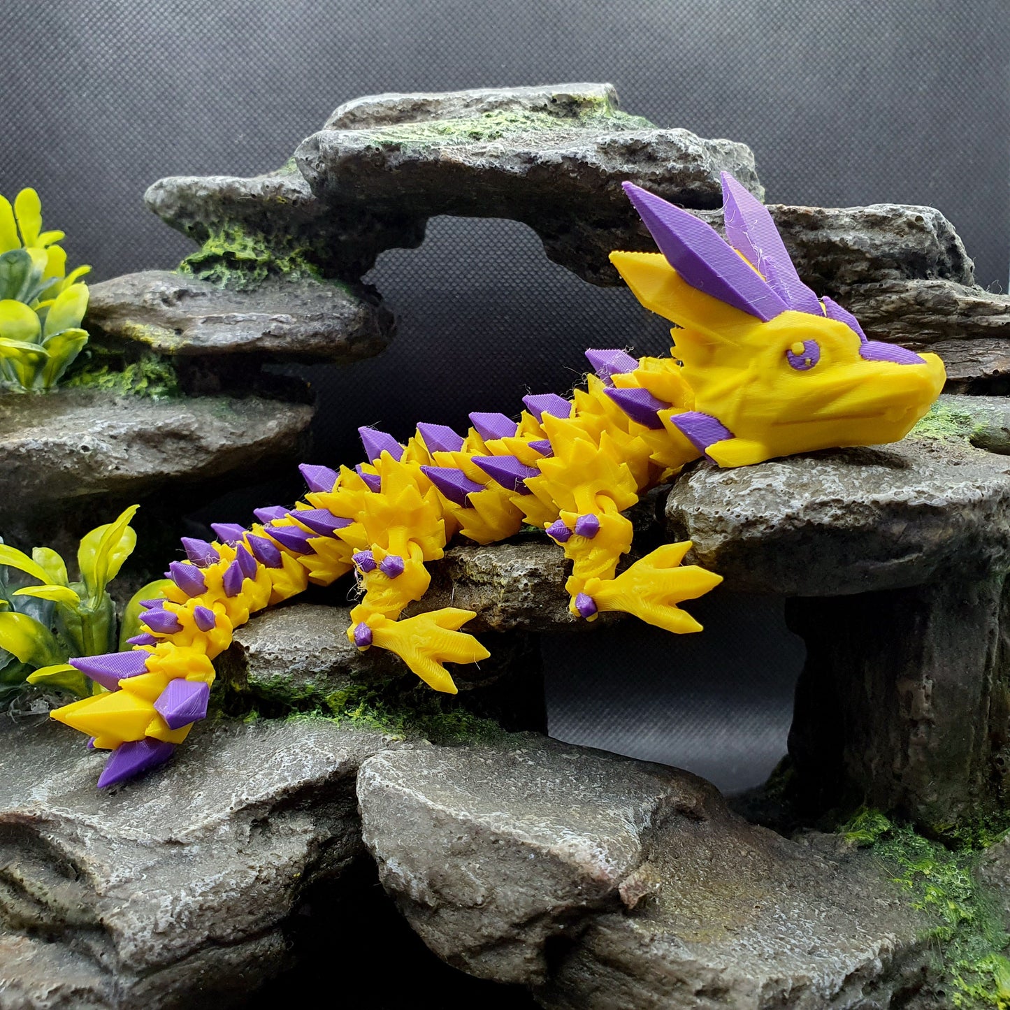 Crystal Articulated Baby Dragon - Sunflare