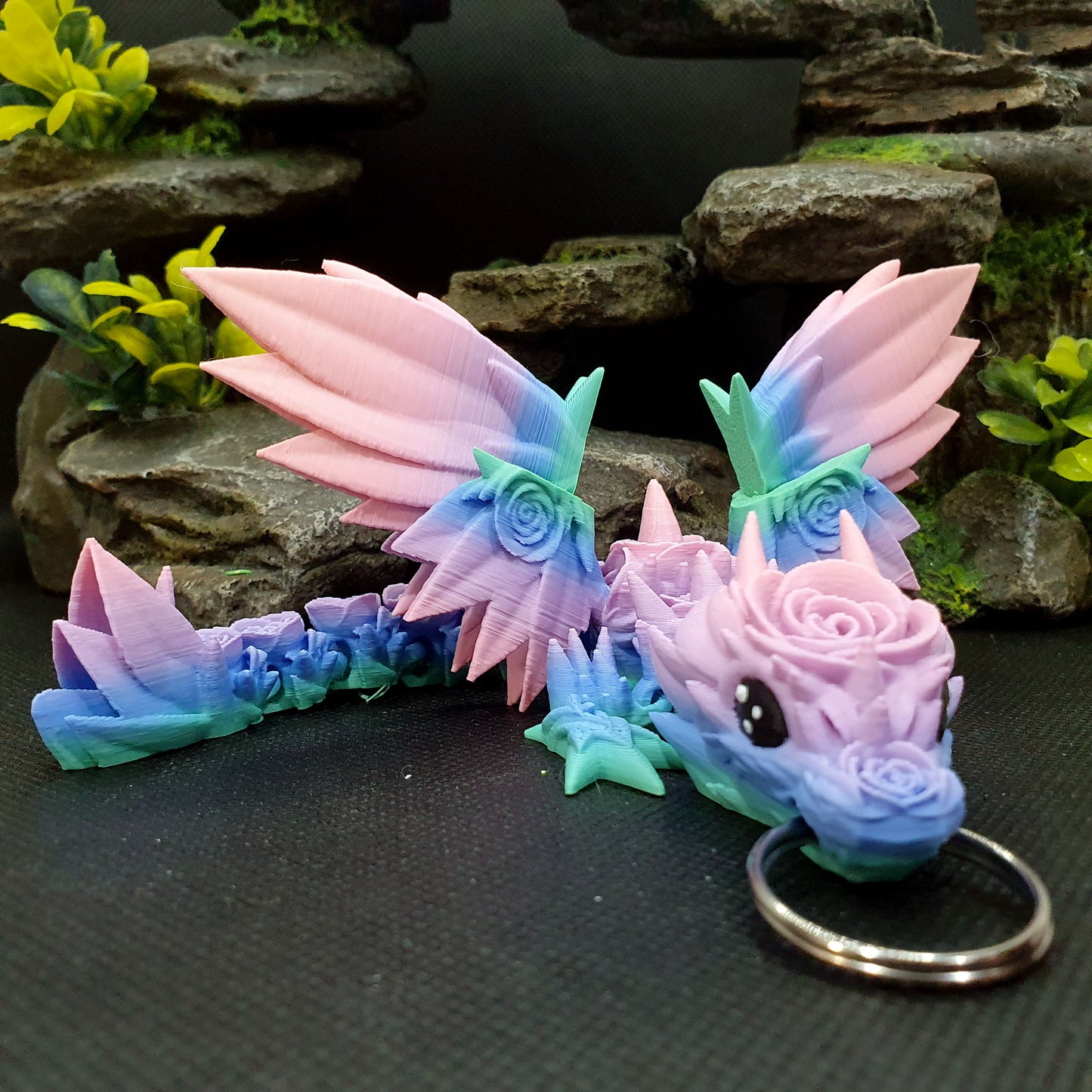 Rose Wing Dragon Wyrmling Keychain Blind Bag