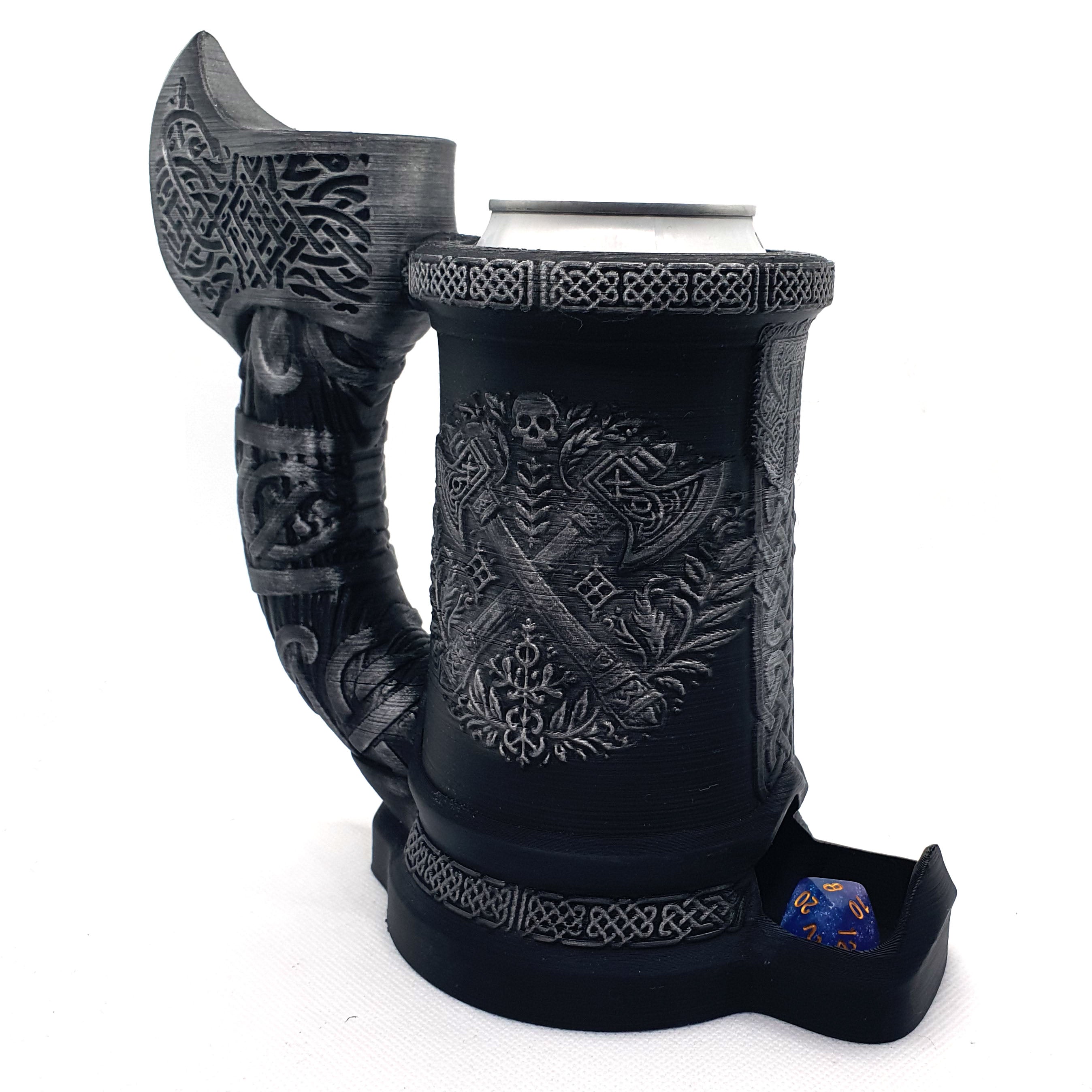 Axe Handle Dice Tower Can Cozy