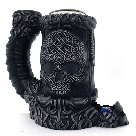 Celtic Skull Dice Tower Can Cozy