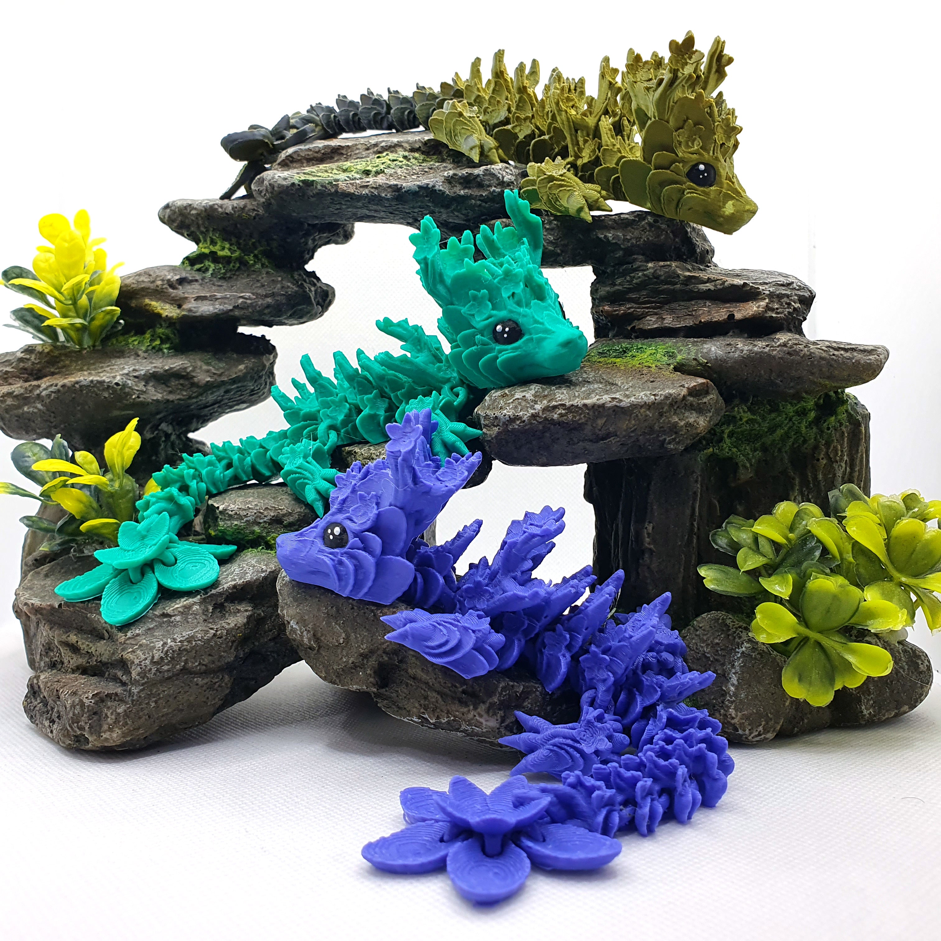 Cherry Blossom Articulated Baby Dragon - A Blind Bag