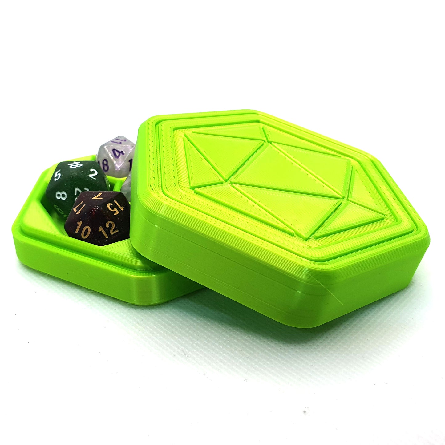 Hexagon Dice Box & Mini Roll Tray