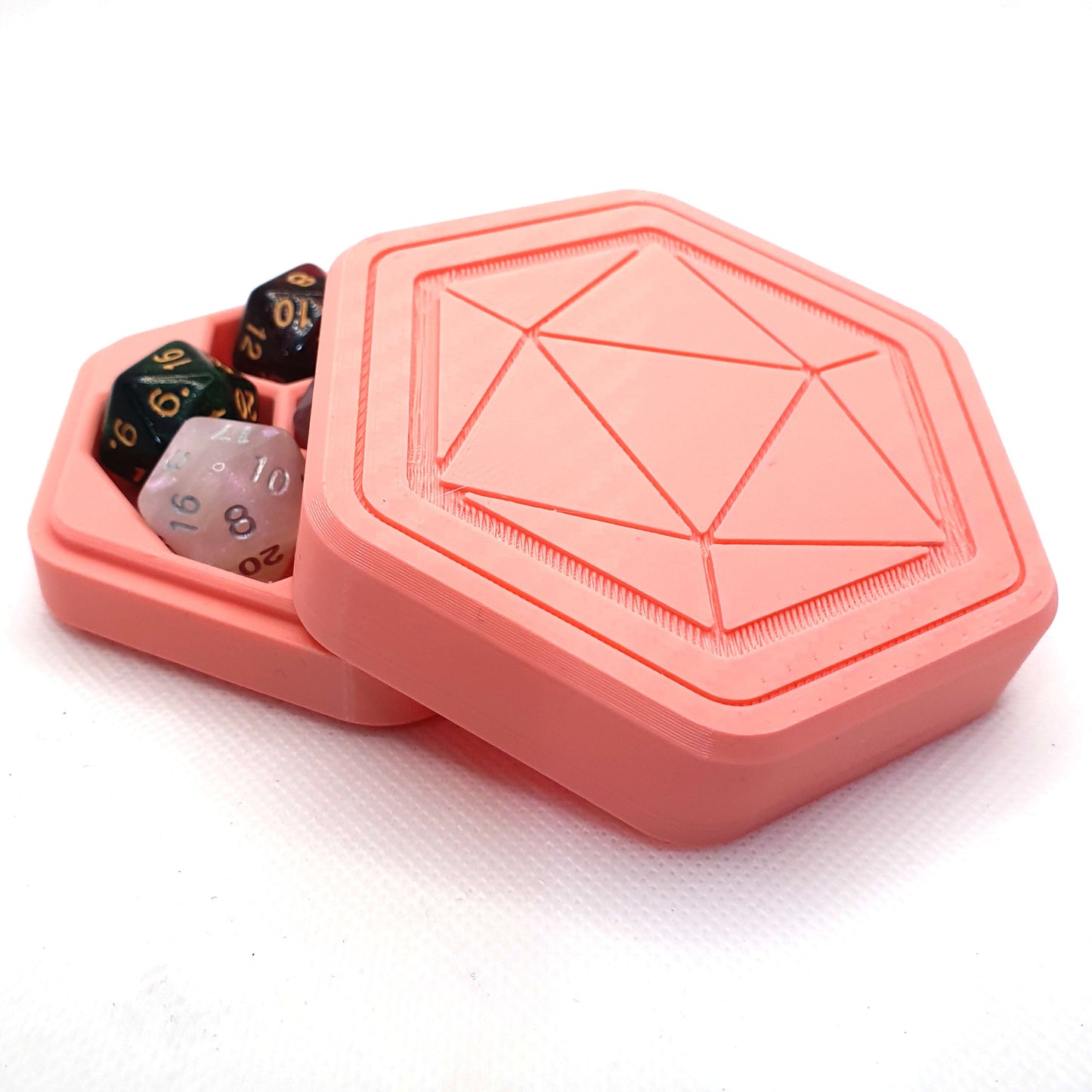 Hexagon Dice Box & Mini Roll Tray