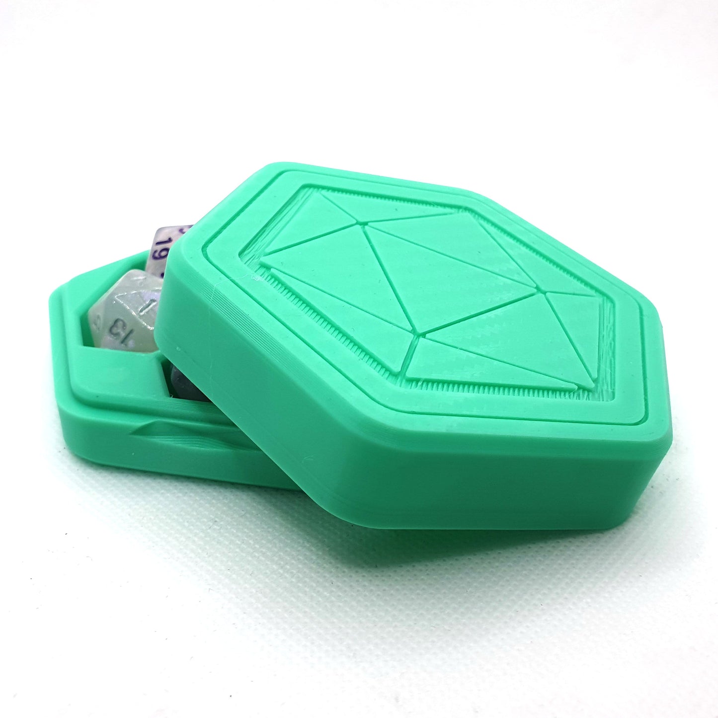 Hexagon Dice Box & Mini Roll Tray