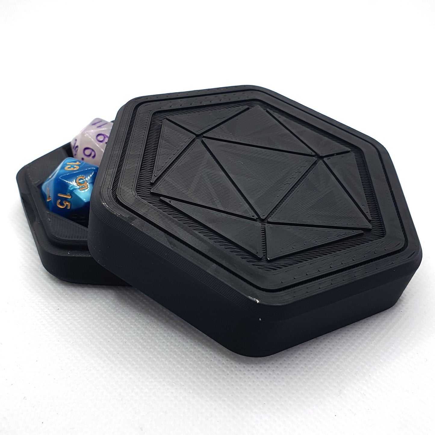 Hexagon Dice Box & Mini Roll Tray