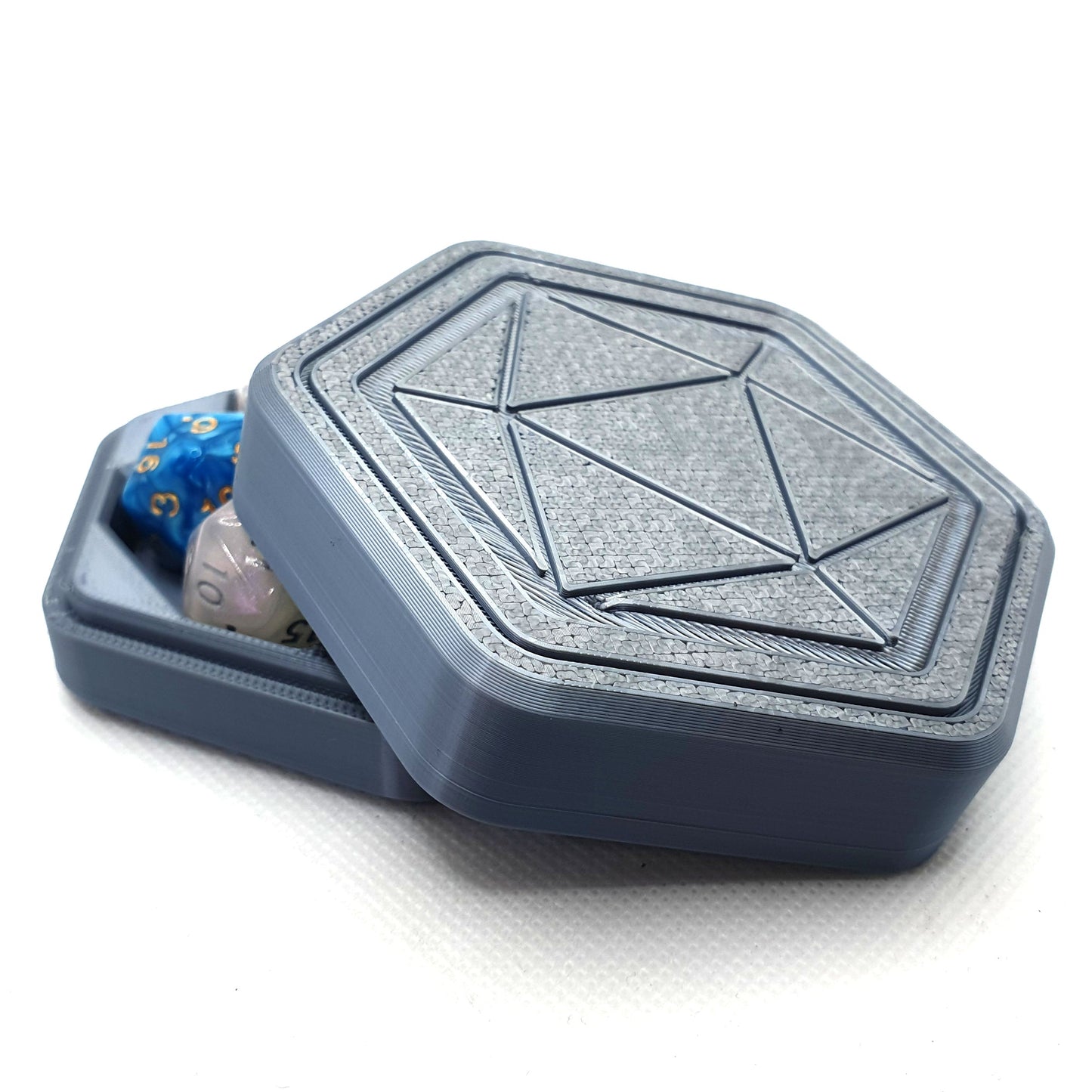 Hexagon Dice Box & Mini Roll Tray