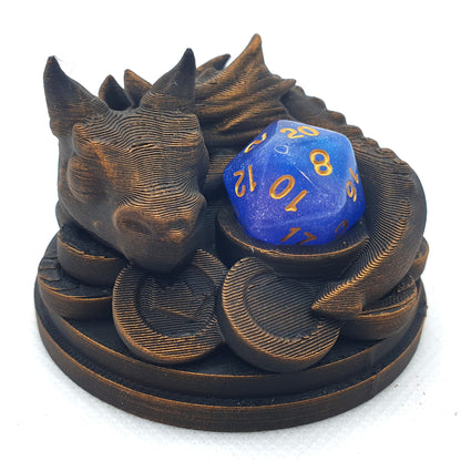 Baby Dragon On Coins Dice Guardian