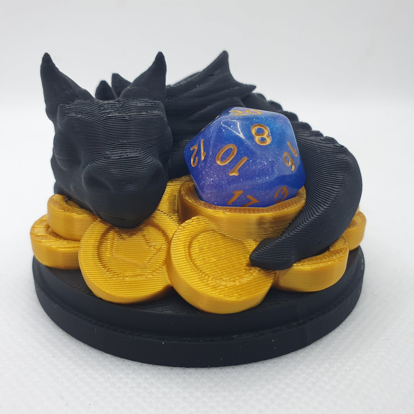 Baby Dragon On Coins Dice Guardian