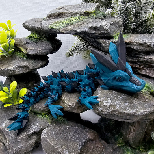 Crystal Articulated Baby Dragon - Zephyra