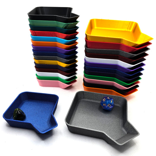 Stackable Board Game Tray With Funnel