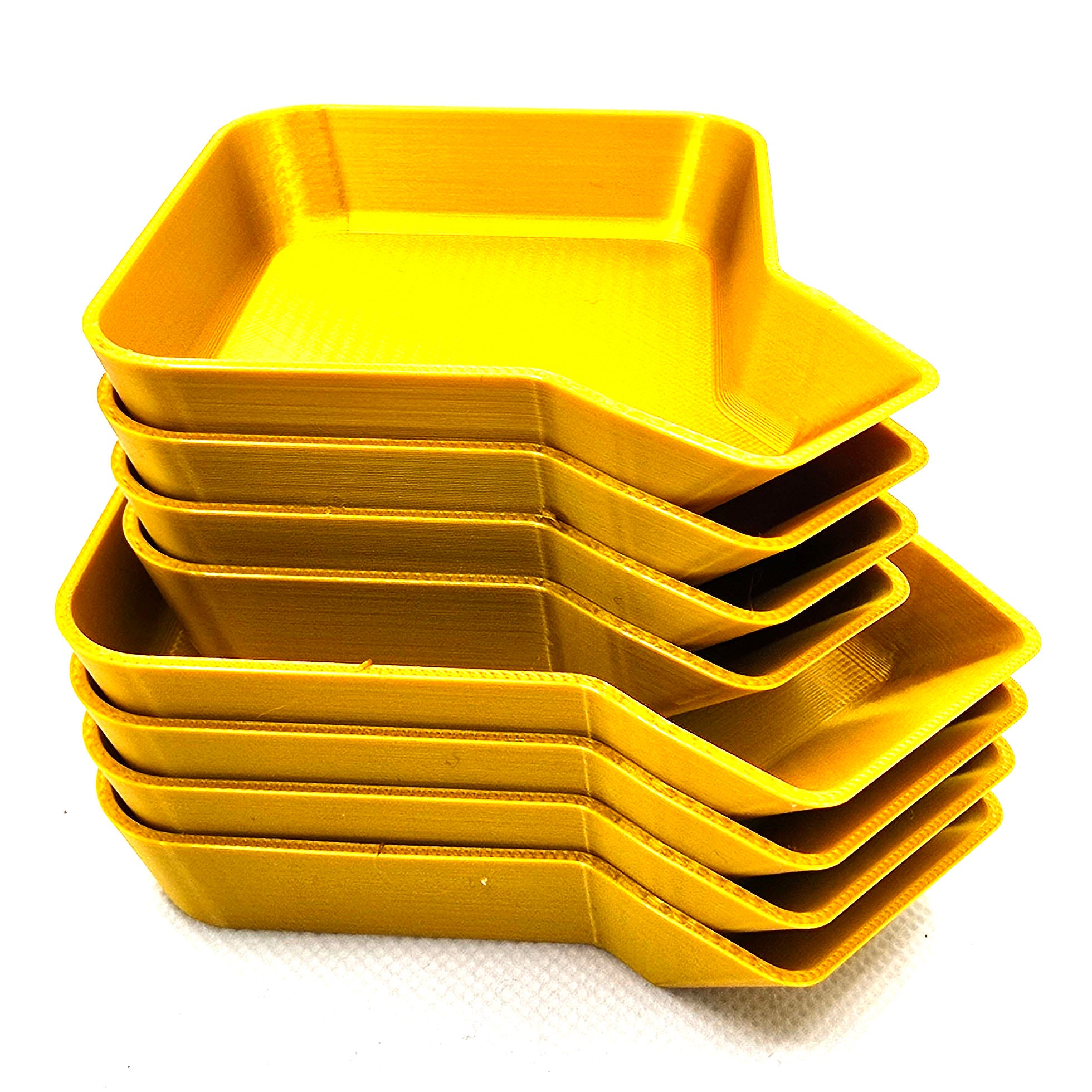 Stackable Board Game Token Tray With Funnel