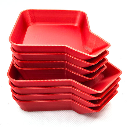 Stackable Board Game Tray With Funnel