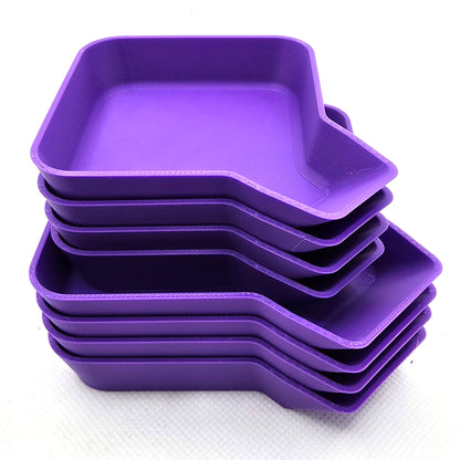 Stackable Board Game Tray With Funnel