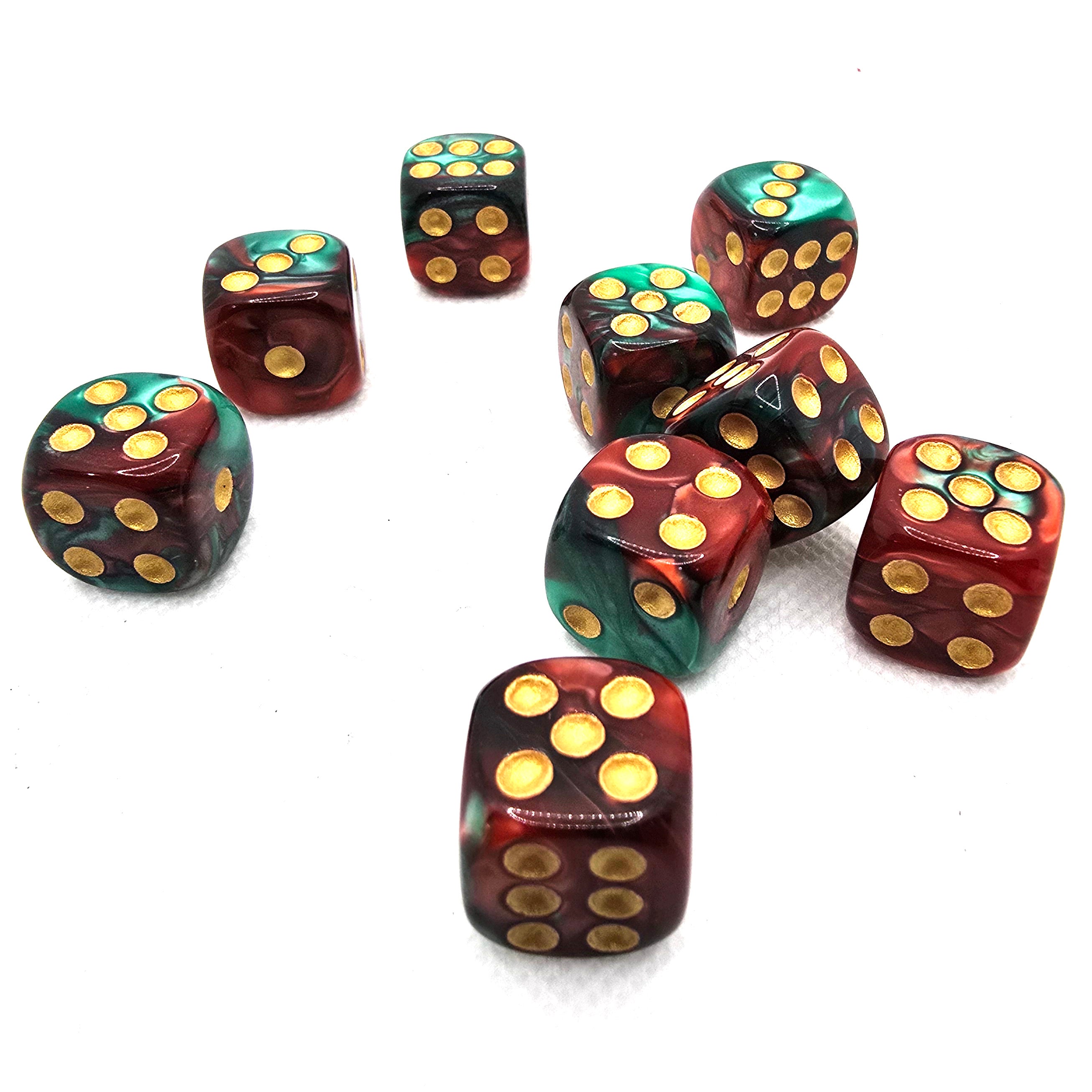 Crimson Grove - Acrylic D6 Dice Set