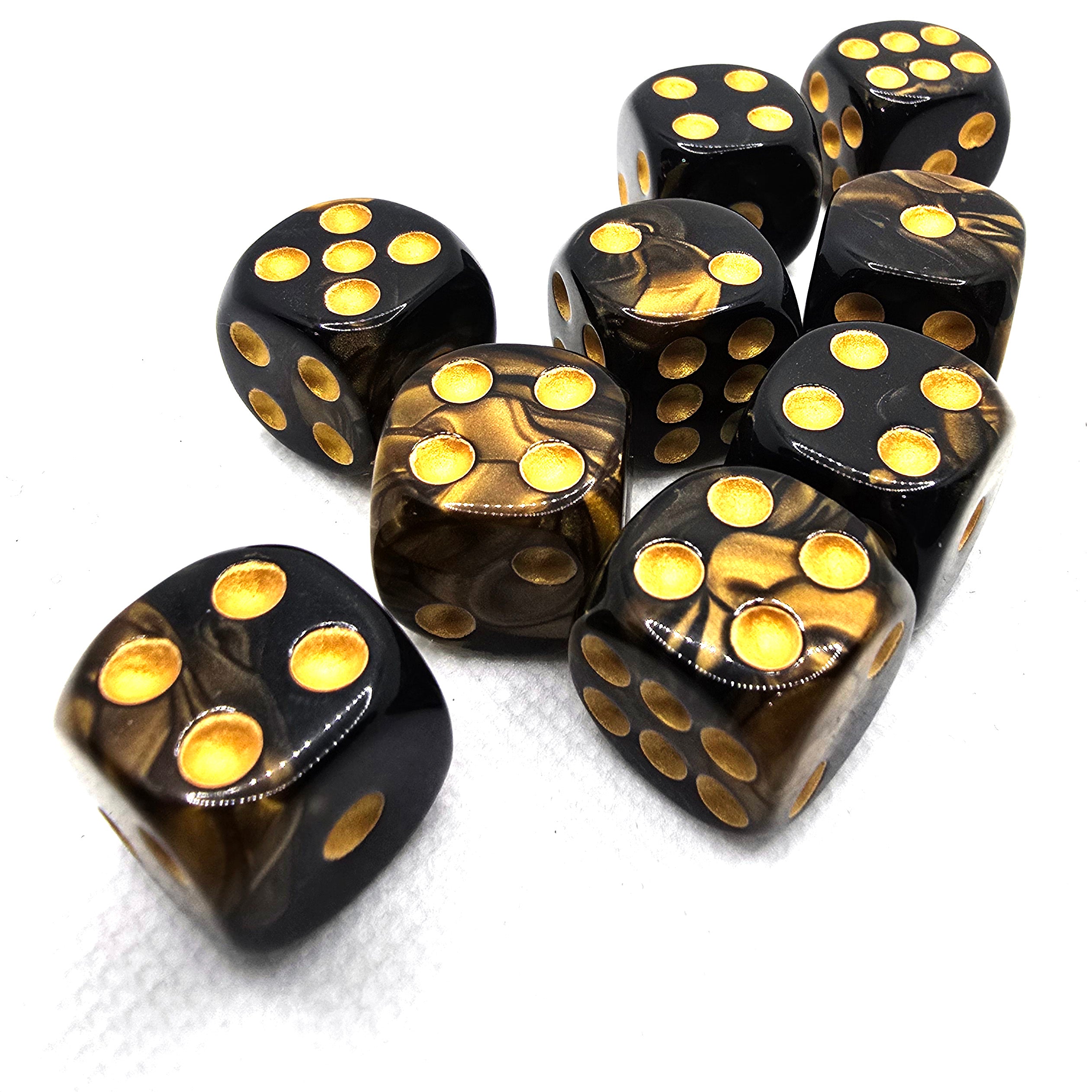 Obsidian Majesty - Acrylic D6 Dice Set