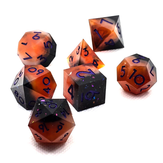 Inferno Twilight - Resin Dice Set