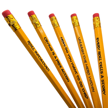 5 Dungeons & Dragons Inspired Pencils With Rubbers