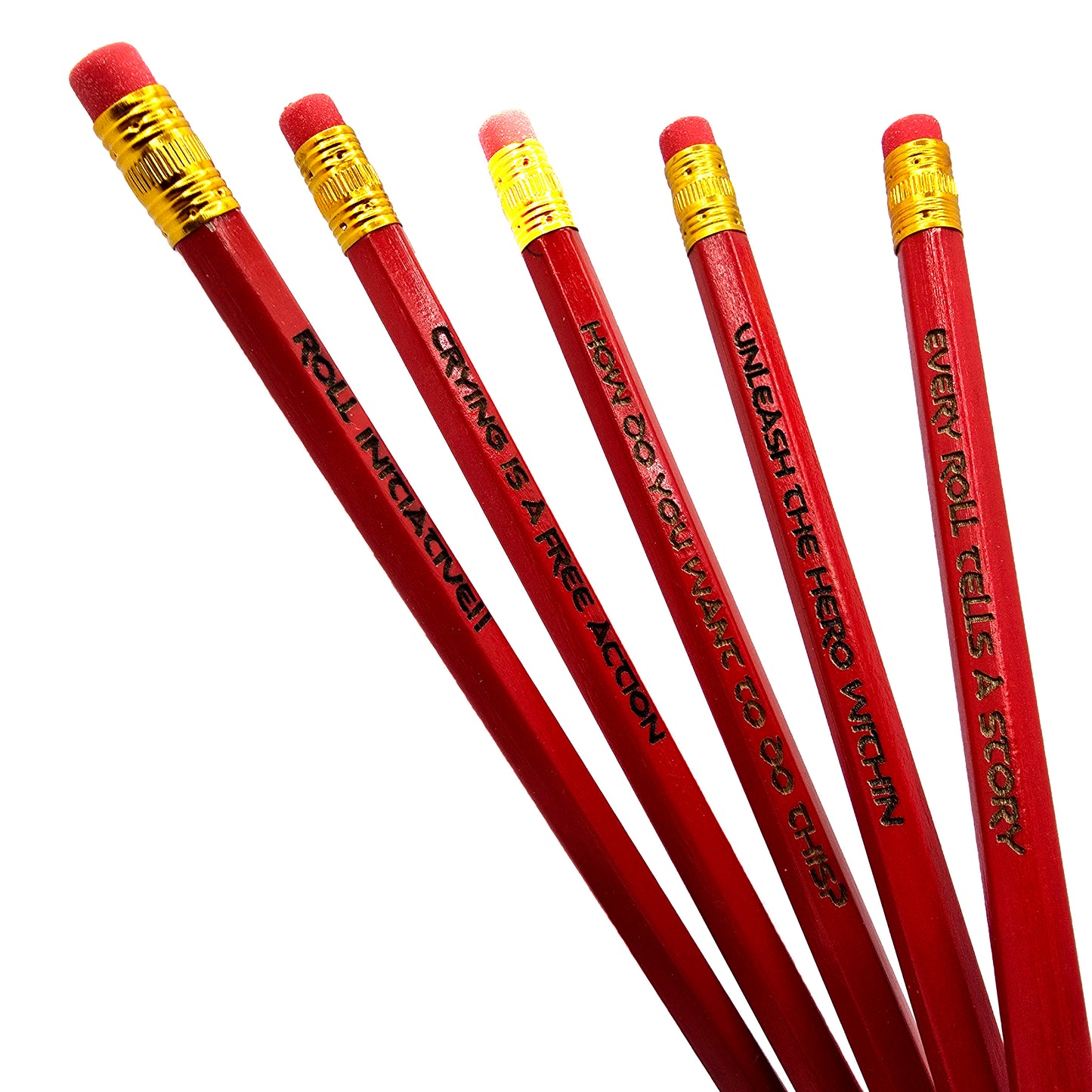 5 Dungeons & Dragons Inspired Pencils With Rubbers