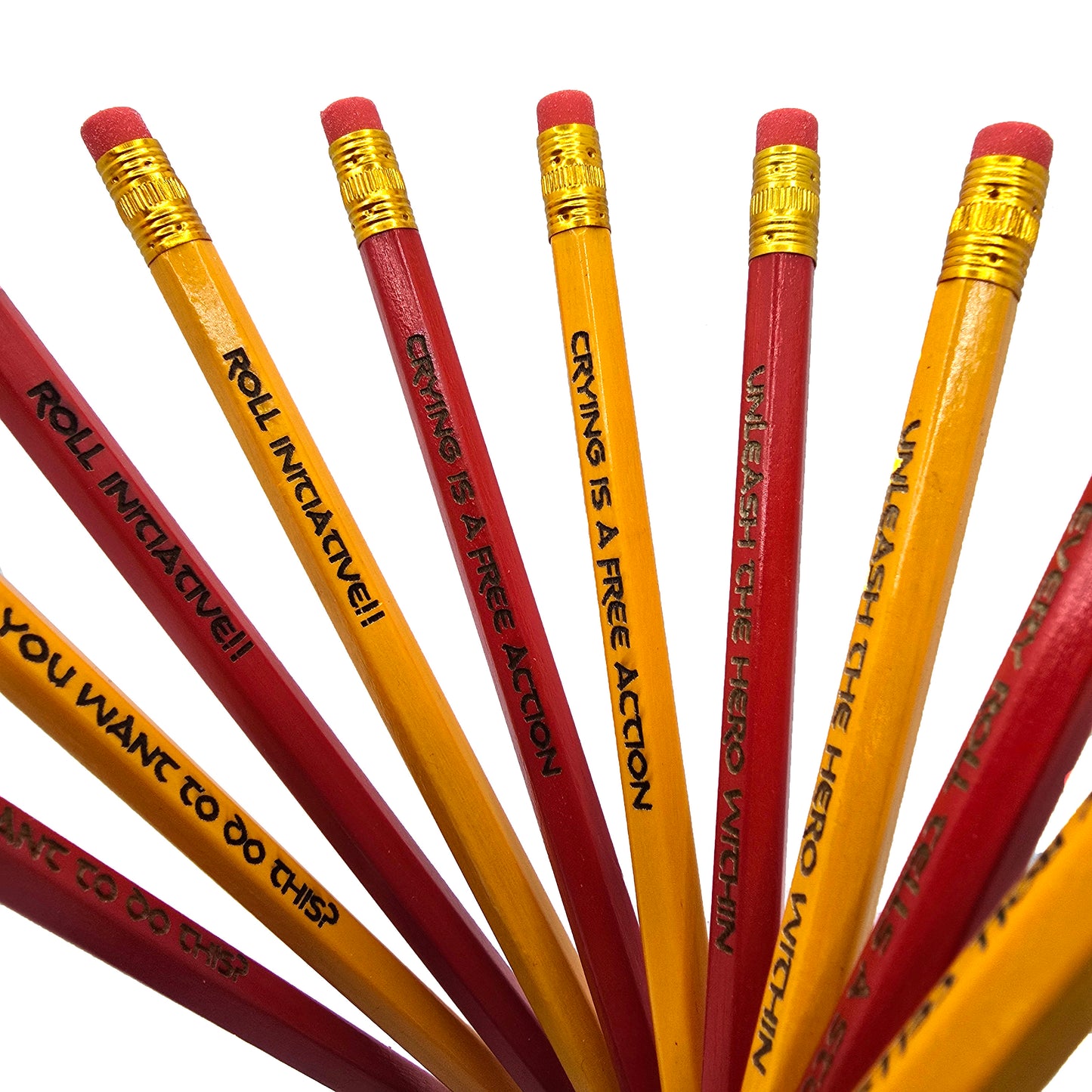 5 Dungeons & Dragons Inspired Pencils With Rubbers