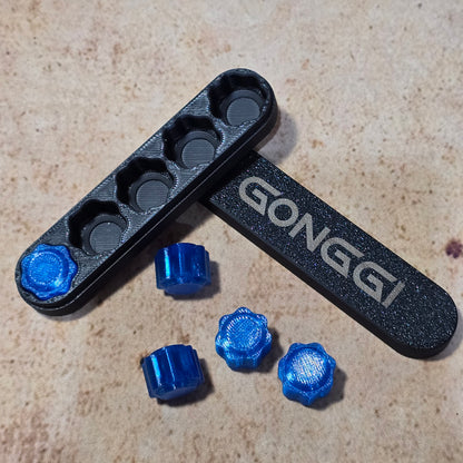 Gonggi (Korean Jacks) Set of Five-Pieces and Holder